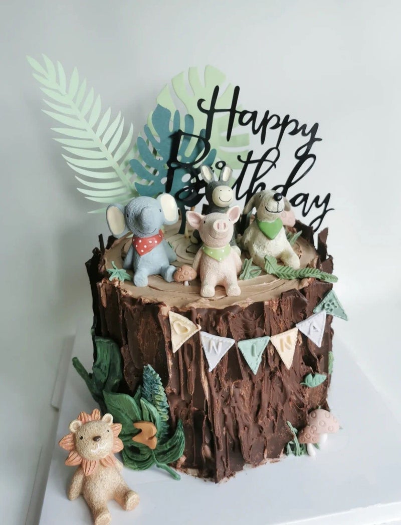 Anyana Fondant Impression Mats tree bark texture fondant impression lace mold forest party Silicone imprint mold wood Cake Decorating Supplies for crust Wedding cake Decoration tools easy to use - Image 2